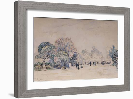 The Tuileries, Paris, 1910-Paul Signac-Framed Giclee Print