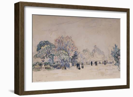 The Tuileries, Paris, 1910-Paul Signac-Framed Giclee Print