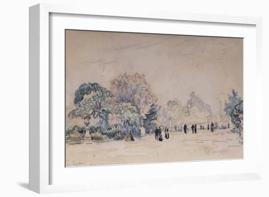 The Tuileries, Paris, 1910-Paul Signac-Framed Giclee Print