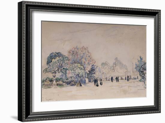 The Tuileries, Paris, 1910-Paul Signac-Framed Giclee Print