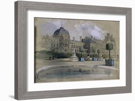 The Tuileries, Paris, France, 1846-John Gilbert-Framed Giclee Print