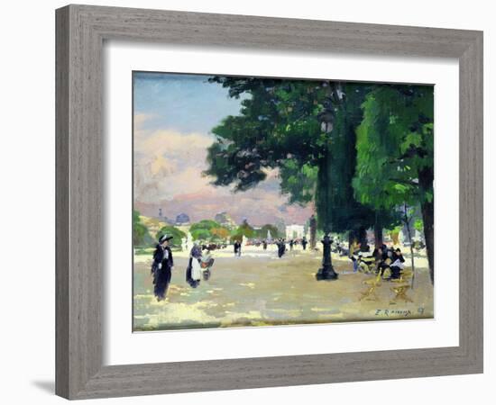 The Tuileries-Jules Ernest Renoux-Framed Giclee Print