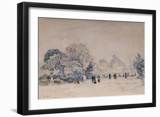 The Tuilleries, Paris, 1910-Edgar Degas-Framed Giclee Print