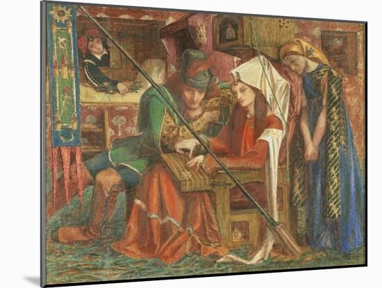 The Tune of the Seven Towers-Dante Gabriel Rossetti-Mounted Giclee Print