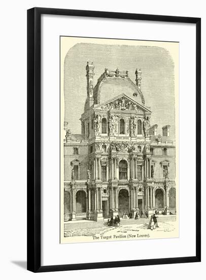 The Turgot Pavilion, New Louvre-null-Framed Giclee Print