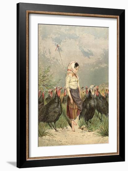 The Turkey Guardian, 1858-null-Framed Giclee Print