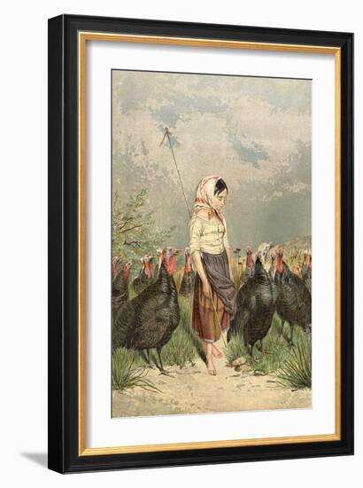 The Turkey Guardian, 1858-null-Framed Giclee Print