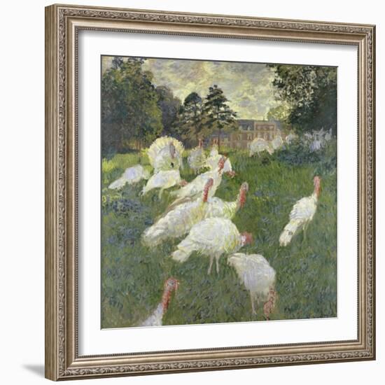 The Turkeys, 1877-Claude Monet-Framed Giclee Print