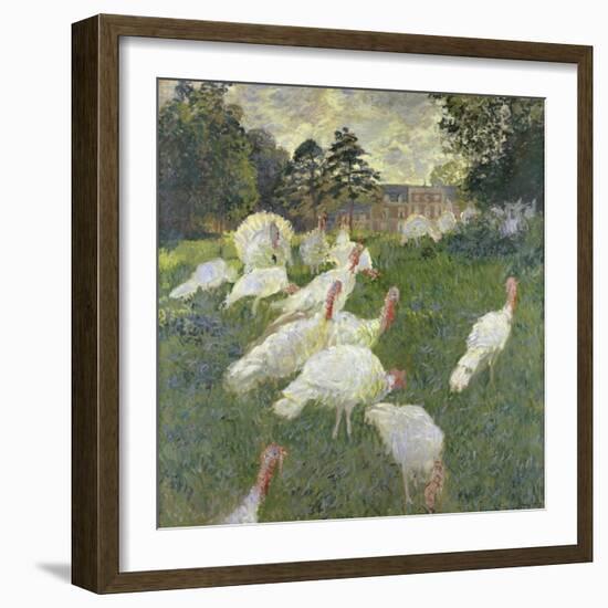 The Turkeys, 1877-Claude Monet-Framed Giclee Print