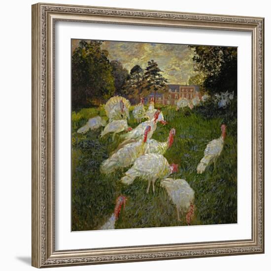 The Turkeys, 1877-Claude Monet-Framed Giclee Print