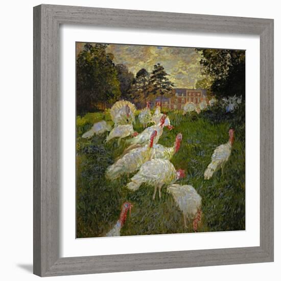 The Turkeys, 1877-Claude Monet-Framed Giclee Print