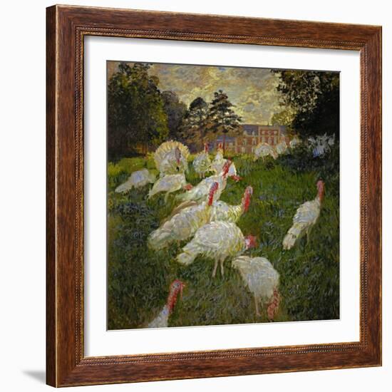 The Turkeys, 1877-Claude Monet-Framed Giclee Print