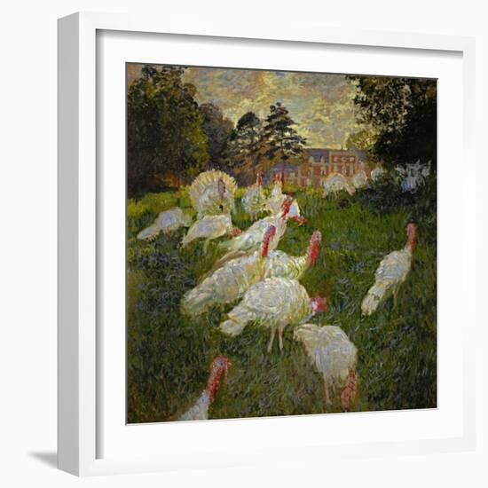 The Turkeys, 1877-Claude Monet-Framed Giclee Print