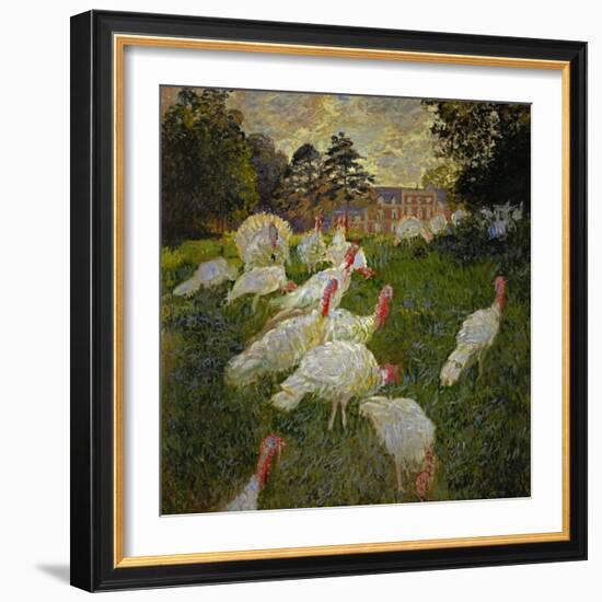 The Turkeys, 1877-Claude Monet-Framed Giclee Print