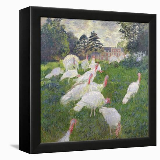 The Turkeys at the Chateau De Rottembourg, Montgeron, 1877-Claude Monet-Framed Premier Image Canvas