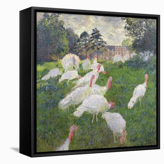 The Turkeys at the Chateau De Rottembourg, Montgeron, 1877-Claude Monet-Framed Premier Image Canvas