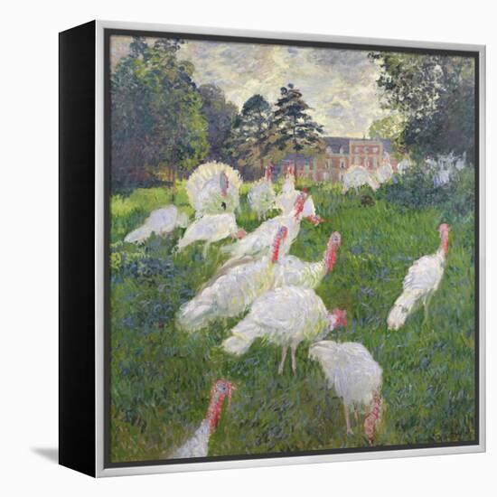 The Turkeys at the Chateau De Rottembourg, Montgeron, 1877-Claude Monet-Framed Premier Image Canvas