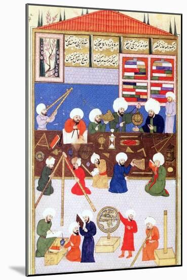 The Turkish Astronomer Takiuddin at His Observatory at Galata, Istanbul, 1581-null-Mounted Giclee Print