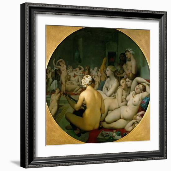 The Turkish Bath, 1862-Jean-Auguste-Dominique Ingres-Framed Giclee Print