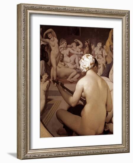 The Turkish Bath, Detail (1862 - Oil on Wood)-Jean Auguste Dominique Ingres-Framed Giclee Print