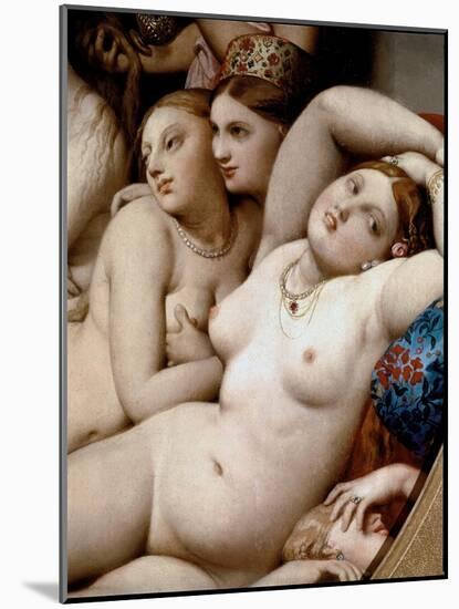 The Turkish Bath, Detail (Oil on Wood, 1862)-Jean Auguste Dominique Ingres-Mounted Giclee Print