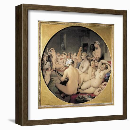 The Turkish Bath-Jean-Auguste-Dominique Ingres-Framed Art Print