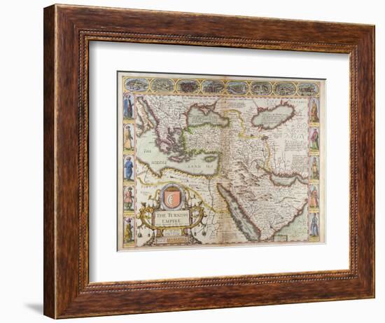 The Turkish Empire, from 'A Prospect of the Most Famous Parts of the World'-John Speed-Framed Giclee Print