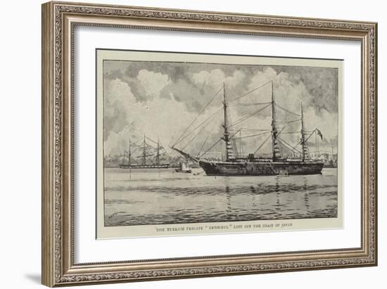 The Turkish Frigate Ertogrul Lost Off the Coast of Japan-null-Framed Giclee Print