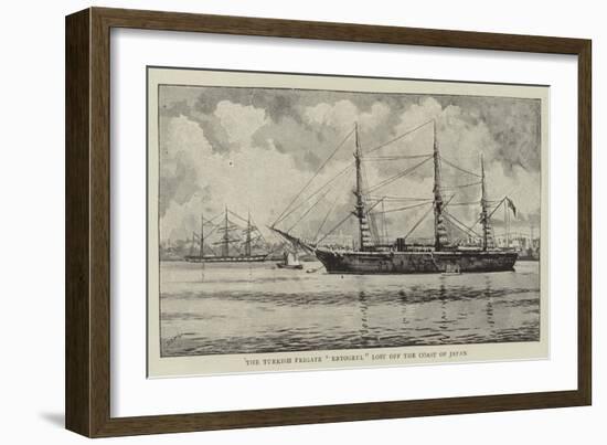 The Turkish Frigate Ertogrul Lost Off the Coast of Japan-null-Framed Giclee Print