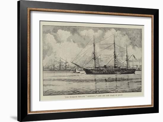 The Turkish Frigate Ertogrul Lost Off the Coast of Japan-null-Framed Giclee Print