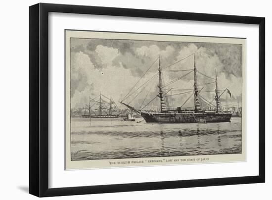 The Turkish Frigate Ertogrul Lost Off the Coast of Japan-null-Framed Giclee Print