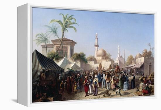 The Turkish Market-Rudolf von Alt-Framed Premier Image Canvas