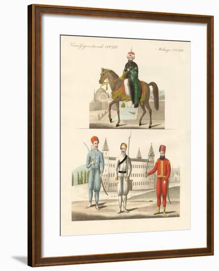 The Turkish Sultan Mahmud and His New Troups-null-Framed Giclee Print