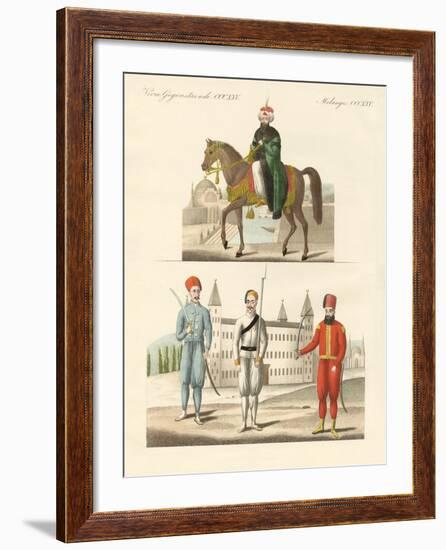 The Turkish Sultan Mahmud and His New Troups-null-Framed Giclee Print