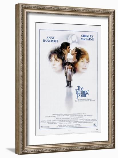 The Turning Point, Anne Bancroft, Mikhail Baryshnikov, Leslie Browne, Shirley Maclaine, 1977-null-Framed Art Print