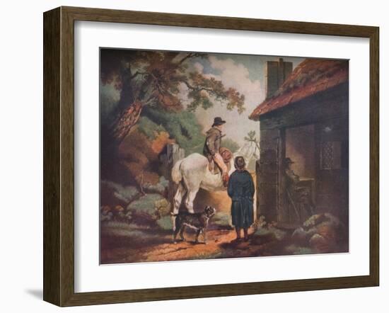 'The Turnpike Gate', c1805-William Ward-Framed Giclee Print