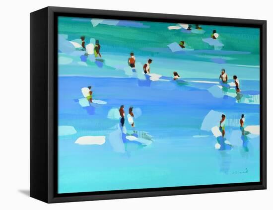 The Turquoise Sea 2, 2022 (Oil on Canvas)-Elizabeth Lennie-Framed Premier Image Canvas