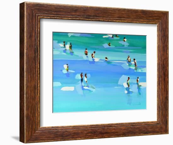 The Turquoise Sea 2, 2022 (Oil on Canvas)-Elizabeth Lennie-Framed Giclee Print