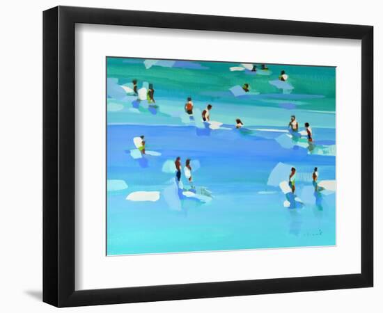 The Turquoise Sea 2, 2022 (Oil on Canvas)-Elizabeth Lennie-Framed Giclee Print
