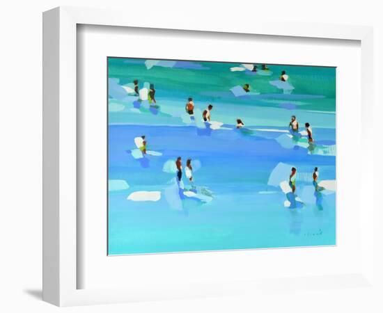 The Turquoise Sea 2, 2022 (Oil on Canvas)-Elizabeth Lennie-Framed Giclee Print