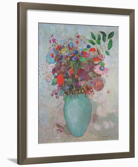 The Turquoise Vase, 1911-Odilon Redon-Framed Art Print