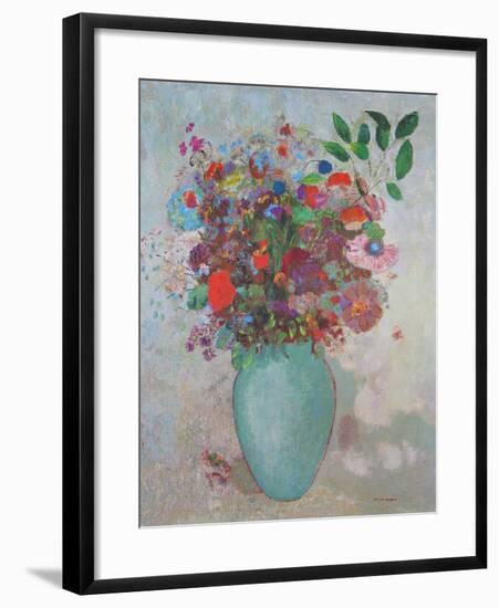 The Turquoise Vase, 1911-Odilon Redon-Framed Art Print