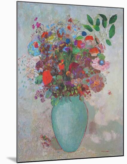 The Turquoise Vase, 1911-Odilon Redon-Mounted Art Print