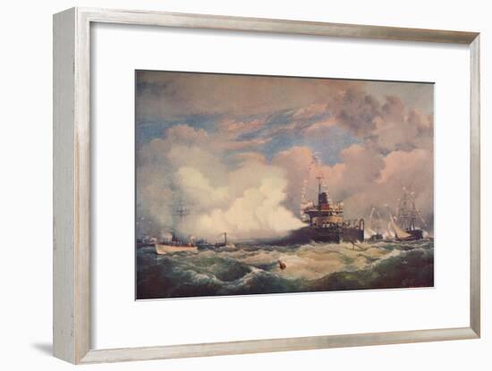 'The Turret Armour-Clad Ship 'Devastation' at Spithead, 1873 (1906)-Unknown-Framed Giclee Print