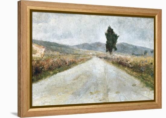 The Tuscan Road-Amedeo Modigliani-Framed Stretched Canvas