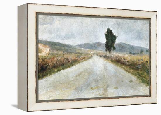 The Tuscan Road-Amedeo Modigliani-Framed Stretched Canvas