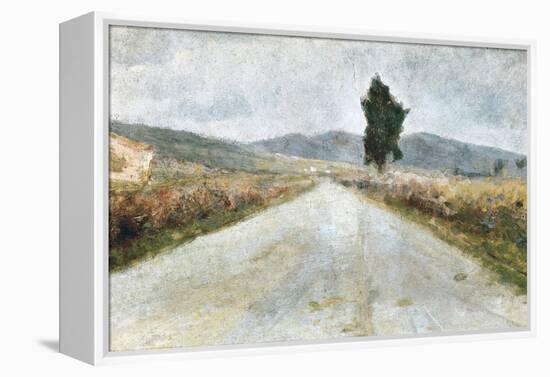 The Tuscan Road-Amedeo Modigliani-Framed Stretched Canvas