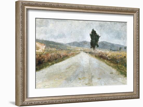 The Tuscan Road-Amedeo Modigliani-Framed Art Print