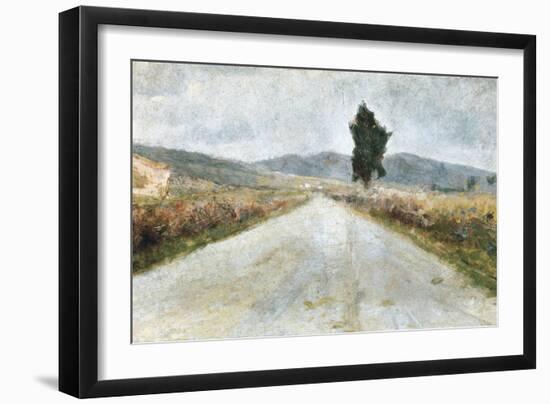 The Tuscan Road-Amedeo Modigliani-Framed Art Print