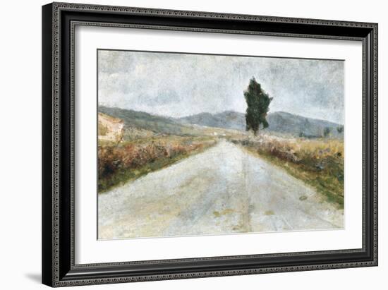 The Tuscan Road-Amedeo Modigliani-Framed Art Print